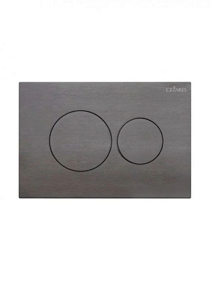 Клавиша смыва Cezares Pneumatic PN1-BTN-GM вороненая сталь