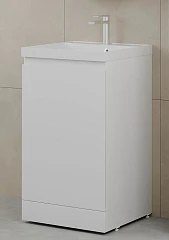 Тумба под раковину Style Line Батлер 50 напольная белый глянец антискрейтч