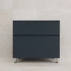 Тумба под раковину Style Line Лима 90 напольная графит