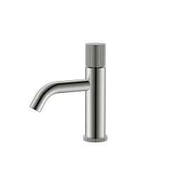 Смеситель Boheme Stick 121-NB.3 для раковины брашированный никель ручка Linea