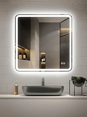 Зеркало Vincea VLM-3VC8008-2 80*80 с led-подсветкой и функцией антизапотевания, сенсорный выключатель