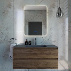 Комплект мебели Vincea Luka 100 дуб чарльстон (серая раковина)