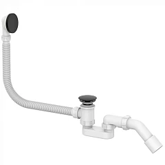 Слив-перелив для ванны Delice DLR000015 автомат click-clack черный матовый