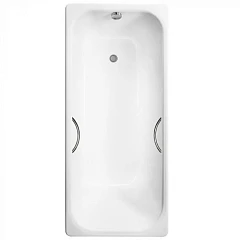 Чугунная ванна Delice Aurora 140х70 с отверстиями под ручки