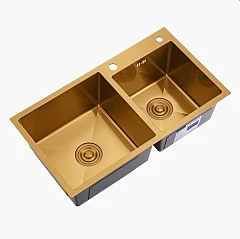 Кухонная мойка Splenka S706.7843.03 78*43 золотой сатин