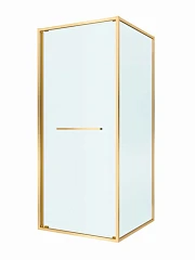 Душевой уголок Cezares Lux 90*90*195 профиль брашированное золото без поддона
