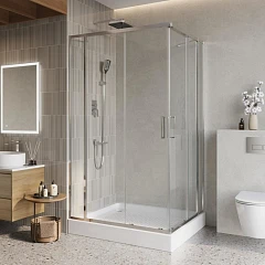 Душевой уголок BelBagno LUCE-AH-22-115/110-C-Cr 115*110*195 без поддона