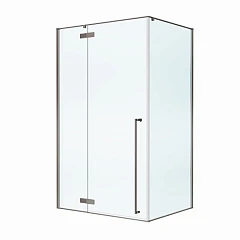 Душевой уголок Cezares Liner 120*90*195 профиль оружейная сталь L без поддона