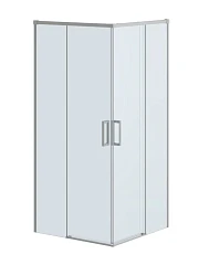 Душевой уголок Cezares Plane 100*100*195 квадратный, профиль сатин без поддона