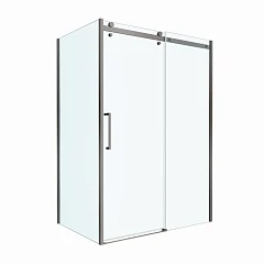 Душевой уголок BelBagno MARINO-2-AH-1-150/90-C-GM 150*90*195 профиль оружейная сталь без поддона