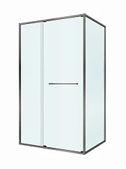 Душевой уголок Cezares Lux 110*100*195 профиль оружейная сталь без поддона