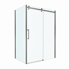 Душевой уголок BelBagno MARINO-2-AH-1-150/100-C-GM 150*100*195 профиль оружейная сталь без поддона