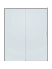 Душевая дверь в нишу Cezares Plane 150*195 профиль сатин без поддона