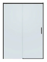 Душевая дверь в нишу Cezares Plane 130*195 профиль оружейная сталь без поддона