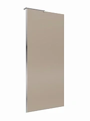 Душевая перегородка BelBagno Walk-in Uno 90*200 стекло бронзированное профиль хром без поддона