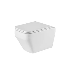 Подвесной унитаз Grossman GR-4410SQ 53*36,5 безободковый смыв торнадо с крышкой-сиденьем микролифт Slim