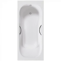 Чугунная ванна Delice Malibu 150х75 с ручками (комплект)