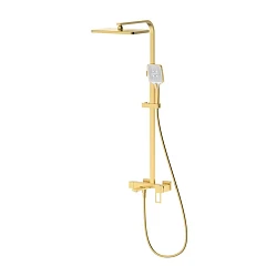 Душевая стойка DQ Dortmund DA1713707 с изливом матовое золото