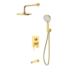 Душевой комплект DQ Bonn DA1705607 с изливом матовое золото
