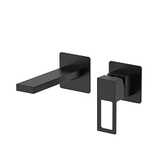 Смеситель DQ Dortmund DA1714405 для раковины скрытый монтаж черный матовый