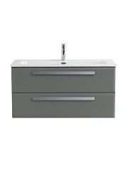 Тумба под раковину Cezares Эко-Кер-Н/Eco-Cer-N 100 серо-зеленая матовая
