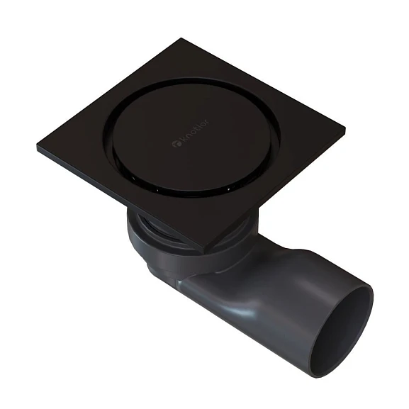 Душевой трап Knotlor Кор/Core SDSC100BL матовый черный