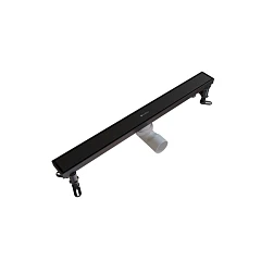 Душевой лоток Knotlor Терра/Terra 60 матовый черный