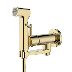 Гигиенический душ со смесителем Aquatek Ника AQ1819BG скрытый монтаж шлифованное золото