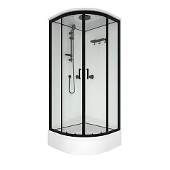Triton Душевая кабина  Прайм-Блэк В 90х90х228 (3 места) (средний поддон)