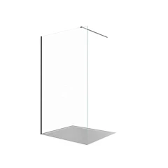 Душевая перегородка Aquatek Walk-in AQ.WI.100.1GM 100*200 с держателем L/R профиль оружейная сталь без поддона