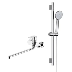 Душевая стойка Aquatek Ника AQ1833CR хром (AQ1842CR+AQ2017CR)