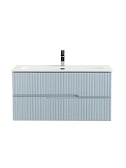 Тумба с раковиной Cezares Дуэт-Н/Duet-N 100 голубая жемчужная (раковина CZR-8073-100)