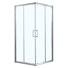 Душевое ограждение Azario Гринвуд AZ-NNE1142 800 80х80х195 прозрачное стекло, цвет профиля серебро (без поддона)