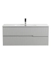 Тумба с раковиной Cezares Дуэт-Н/Duet-N 120 серая жемчужная (раковина CZR-8095-120)