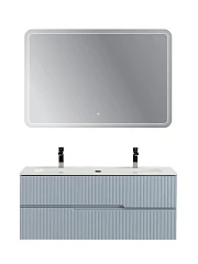 Комплект мебели Cezares Дуэт-Н/Duet-N 120 голубой жемчужный (раковина CZR-8073-120-1-2)