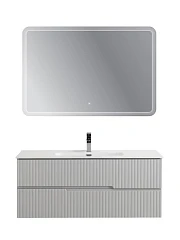 Комплект мебели Cezares Дуэт-Н/Duet-N 120 серый жемчужный (раковина CZR-8095-120)