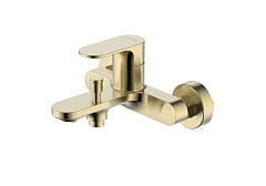 Смеситель Aquatek Альфа AQ1940BG для ванны и душа шлифованное золото