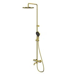 Душевая система Whitecross с изливом и термостатом Y Y1234TOPGL золото