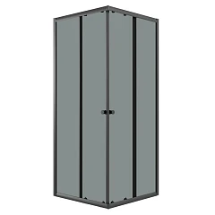Душевой уголок Niagara Eco NG-1008-14QT 80х80х190 стекло тонированное 4 мм, цвет профиля черный без поддона