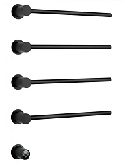 Электрический полотенцесушитель встраиваемый Wonzon & Woghand Hamburg WW-AL314-MB 53*72 черный матовый