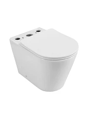 Чаша унитаза Cezares Лайнер/Liner безободковая Торнадо с крышкой-сиденьем микролифт