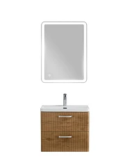 Комплект мебели BelBagno Дуэ/Due 50 Rovere Nature, ручки хром полированный