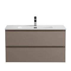 Тумба с раковиной BelBagno Крафт/Kraft 100 бежевая матовая (раковина BB1000ETL)