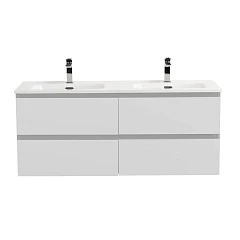 Тумба под раковину BelBagno Крафт/Kraft 120 с четырьмя ящиками Bianco Opaco