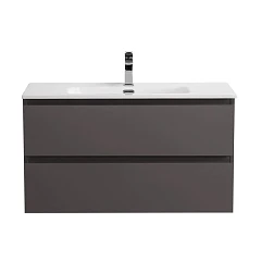 Тумба под раковину BelBagno Крафт/Kraft 80 темно-серая матовая