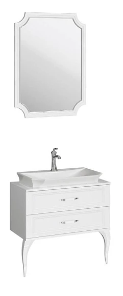 Комплект мебели Aqwella 5 stars La Donna 85 белый глянец