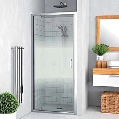 Душевая дверь в нишу Roth Lega Line LLDO1 100*80*195 с узором с поддоном