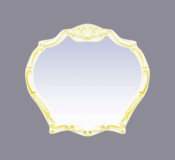 Зеркало Misty Tiffany 100 белое с сусальным золотом
