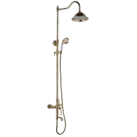 Душевая стойка Rush Flores FLG0835-5 глянцевое золото