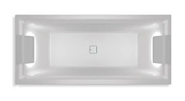 Встраиваемая акриловая ванна Riho Still Square Led 170х75 LR с подсветкой подголовников и сифоном (комплект)